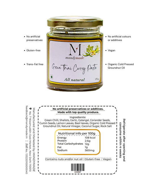 Green Thai Curry Paste Family Pack (Pack of 3)