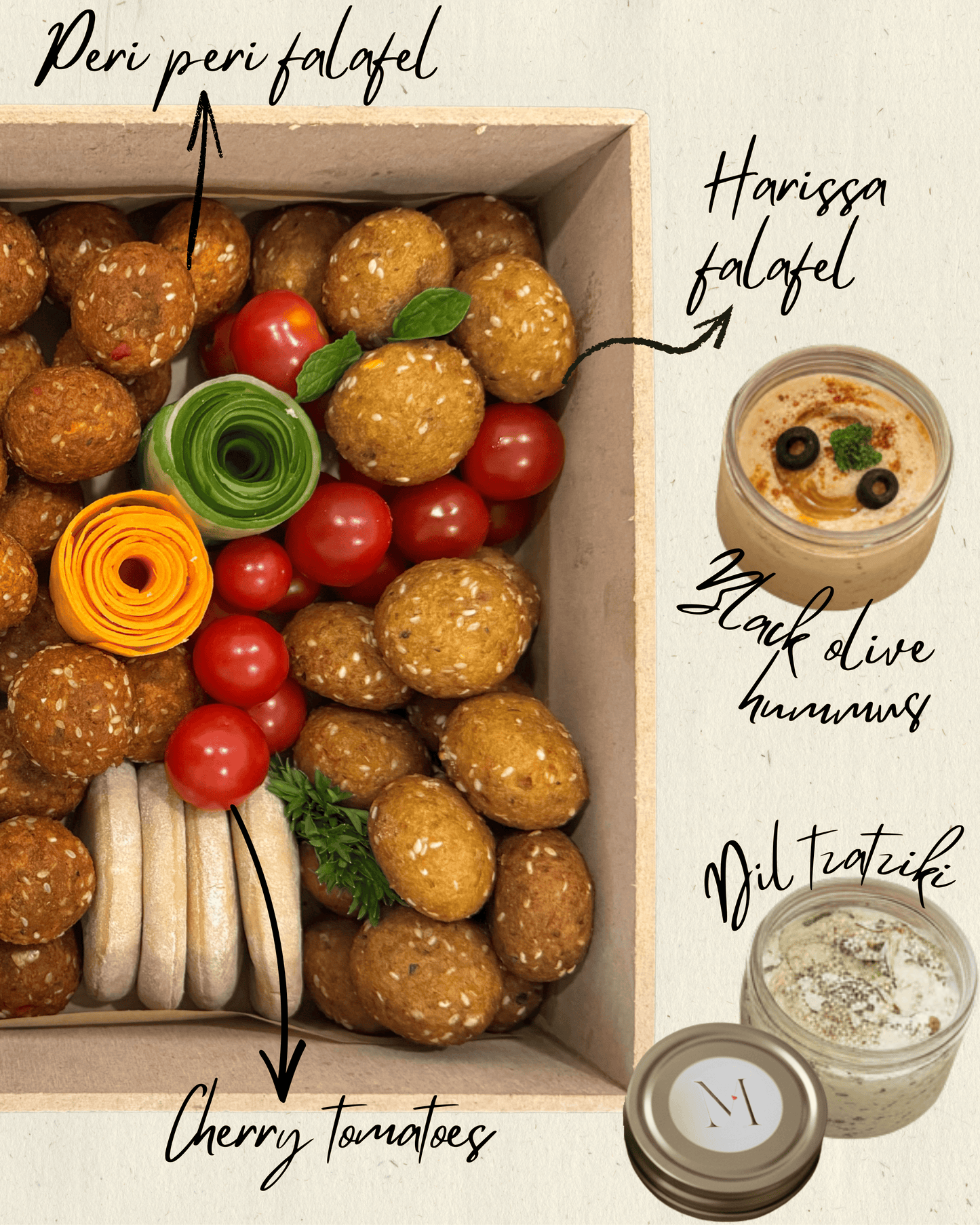 Gourmet Falafel Box (serves 12*)