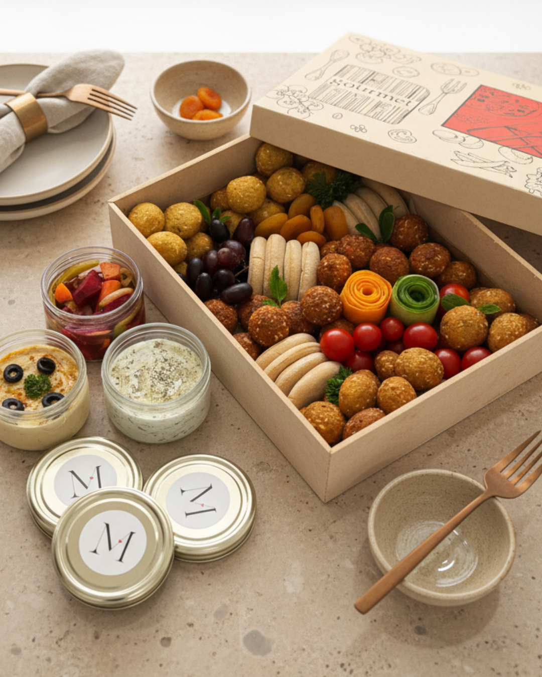 Gourmet Falafel Box (serves 12*)