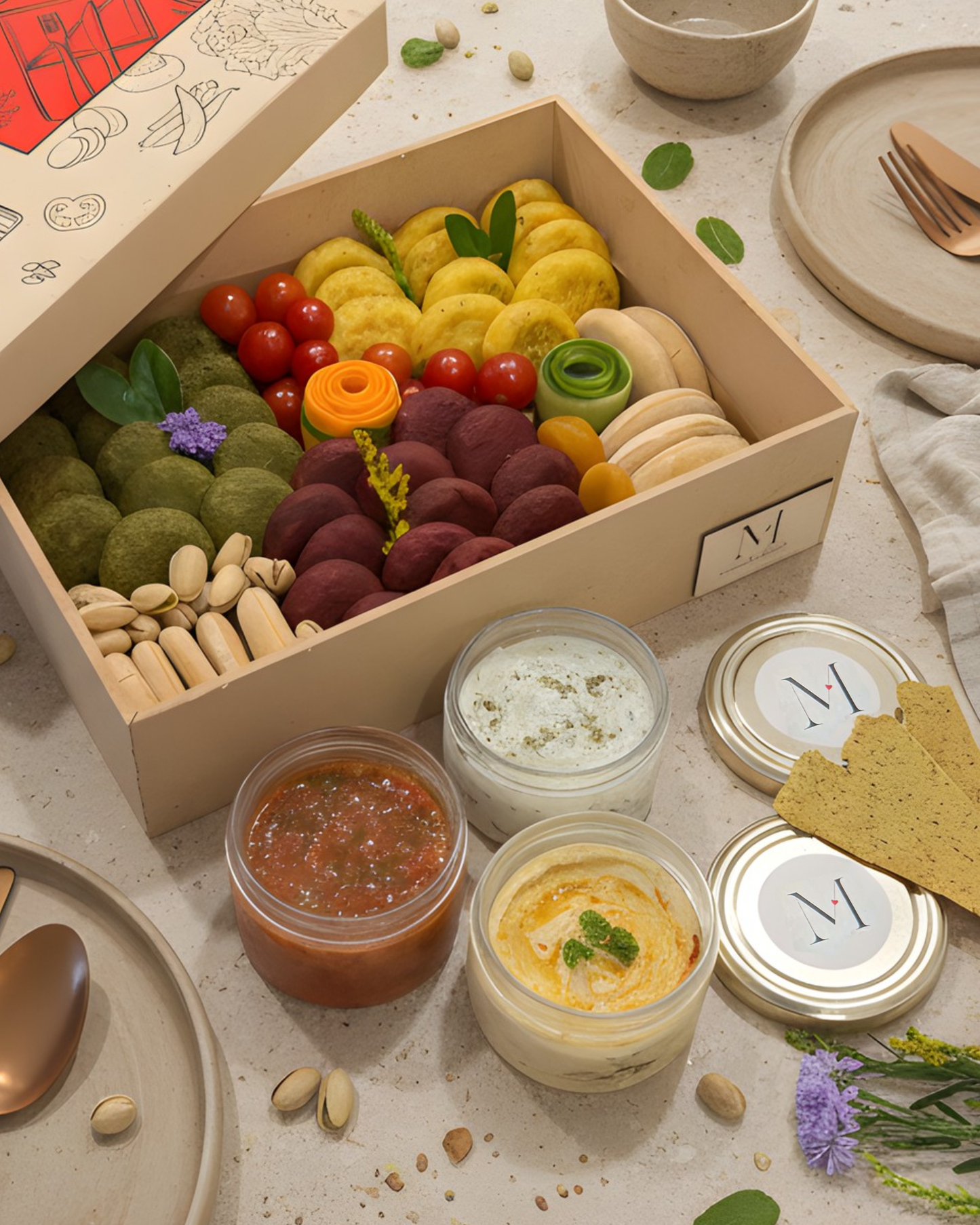 Gourmet Veg Kebab Box (serves 12*)