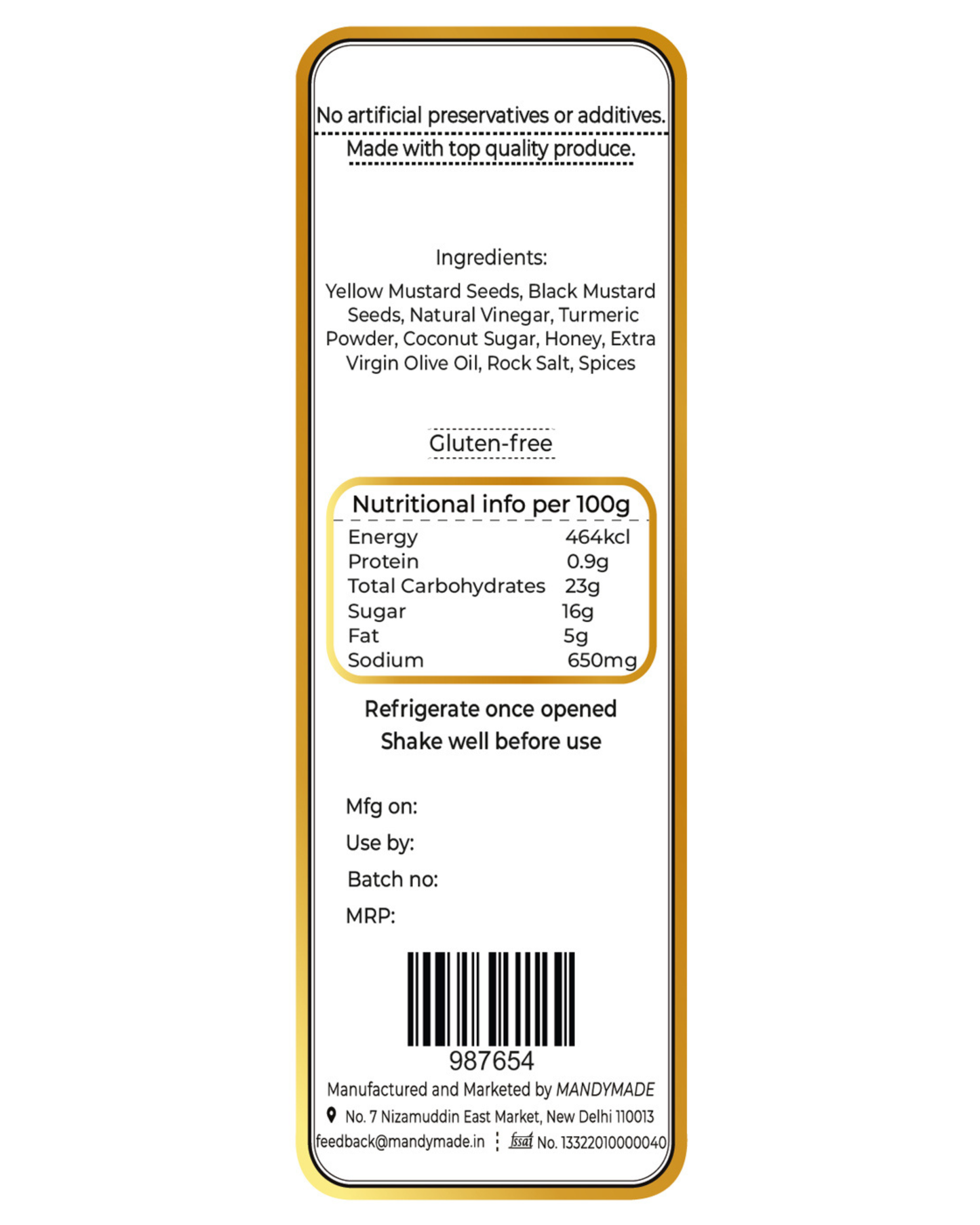 Honey Mustard Dressing